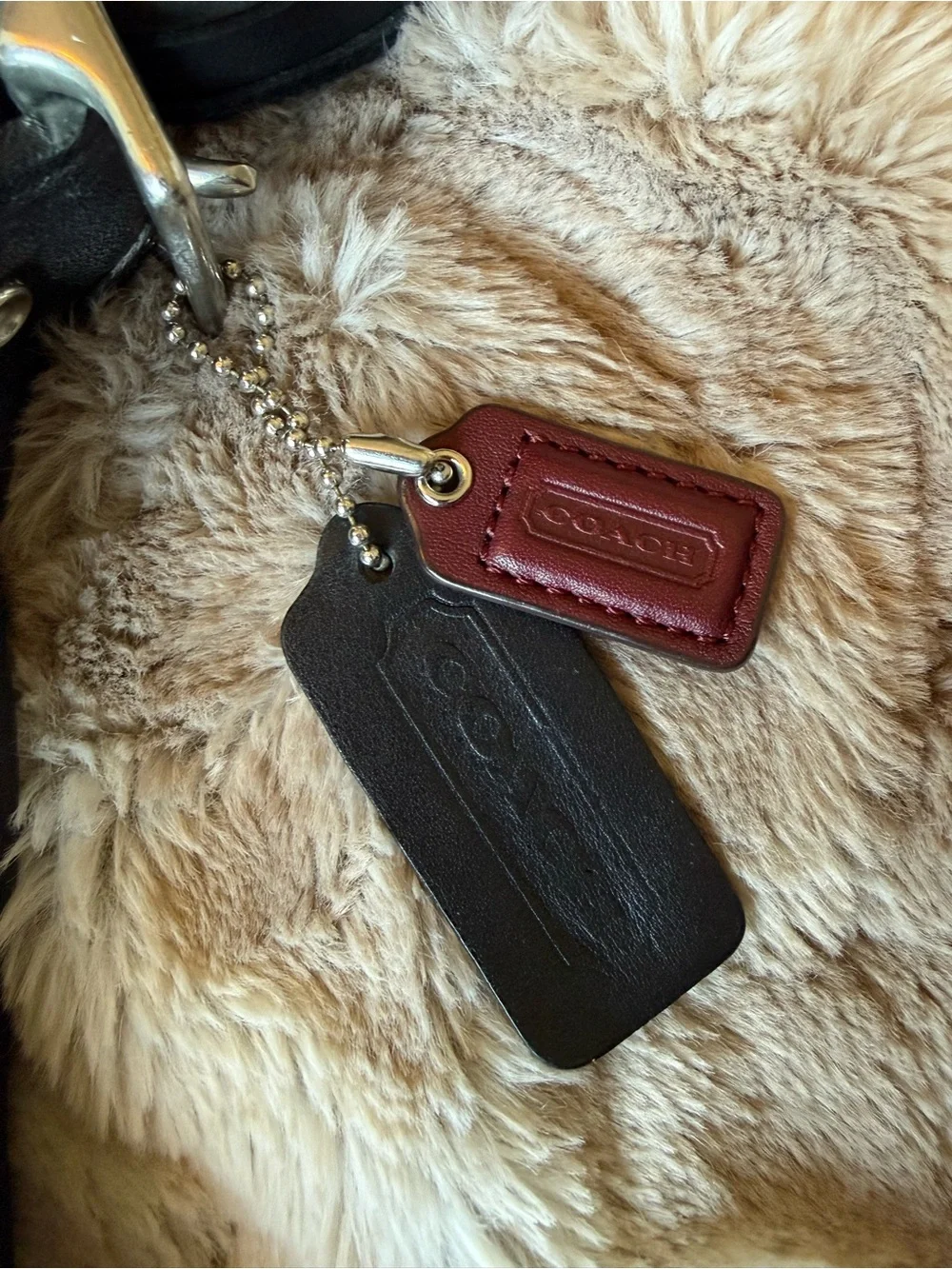 Coach Black Leather Shoulder Bag - Picture 3 of 14